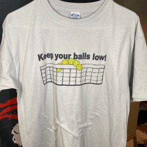 KEEP YOUR BALLS LOW!  Vintage tennis t shirt